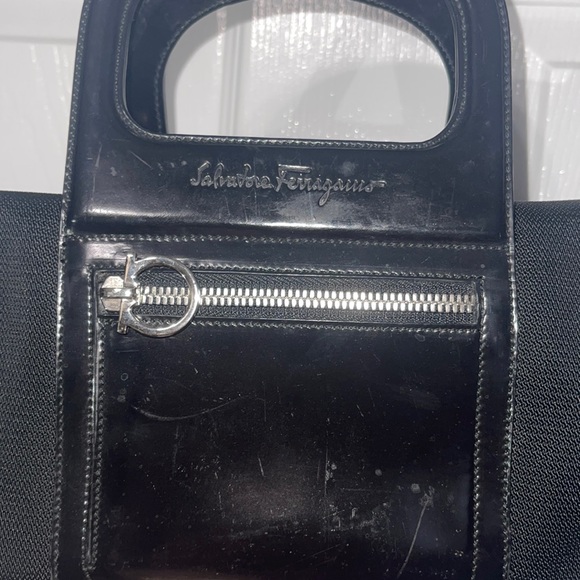 Ferragamo AUTHENTIC black doctor bag.  Beautiful - Picture 2 of 13